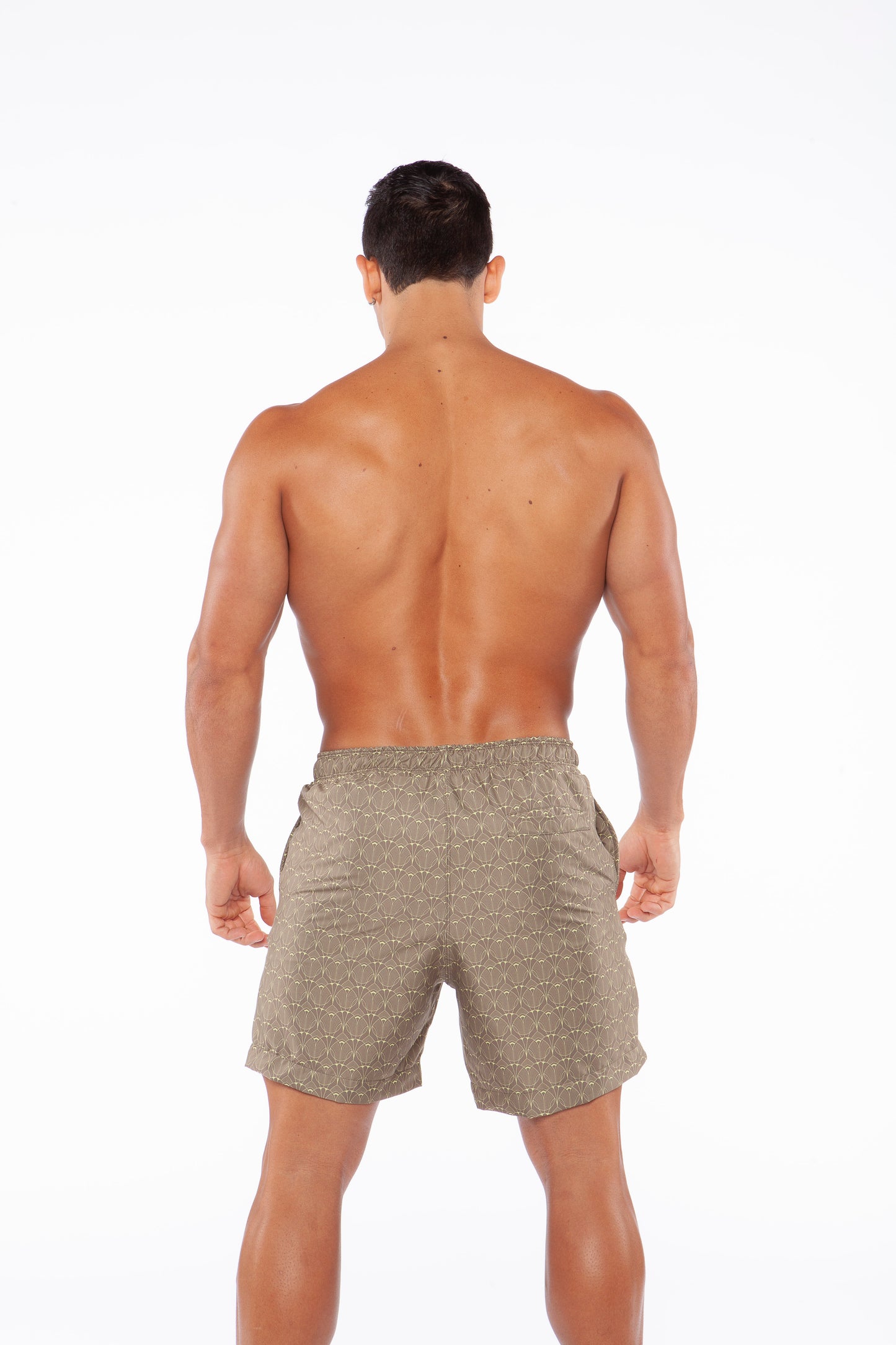MENS TRUNKS FLIGHT GREEN LONG