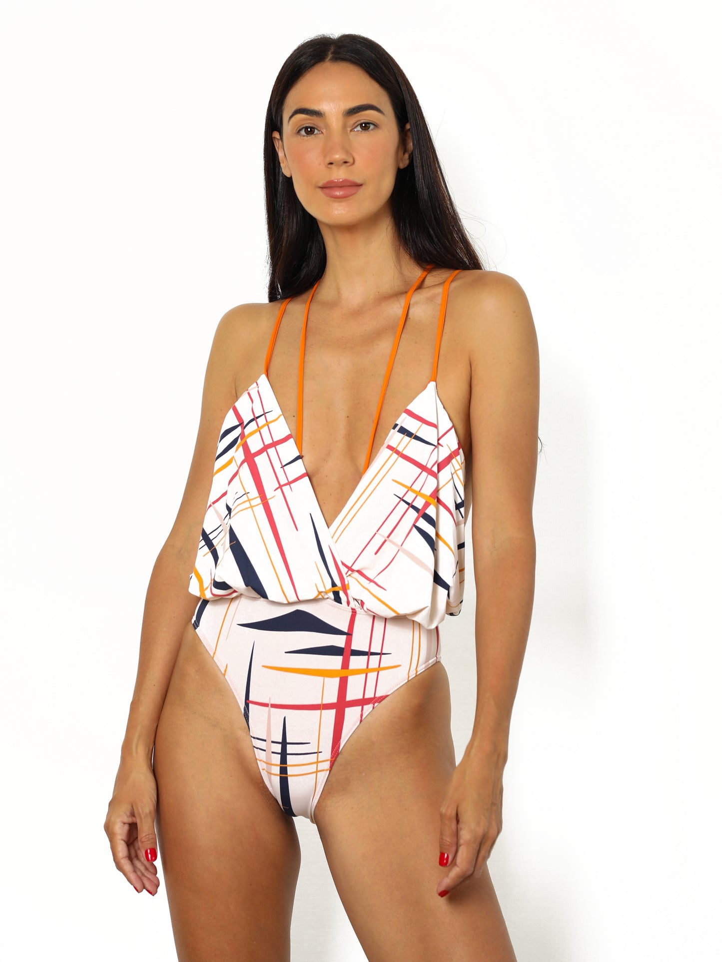 INDIGO MAILLOT HIBISCO