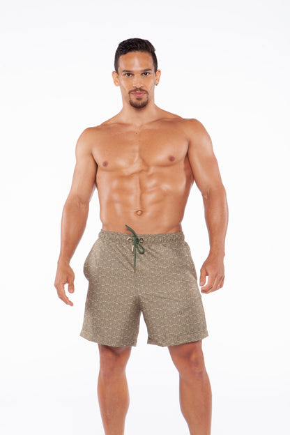 MENS TRUNKS FLIGHT GREEN LONG