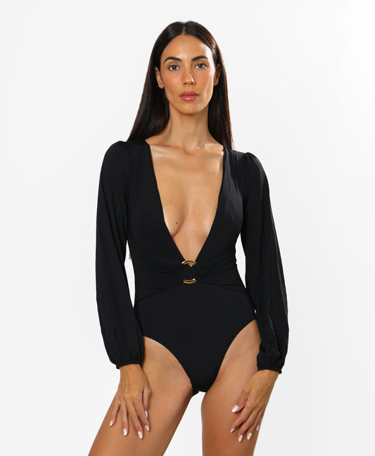 IRIS MAILLOT BLACK